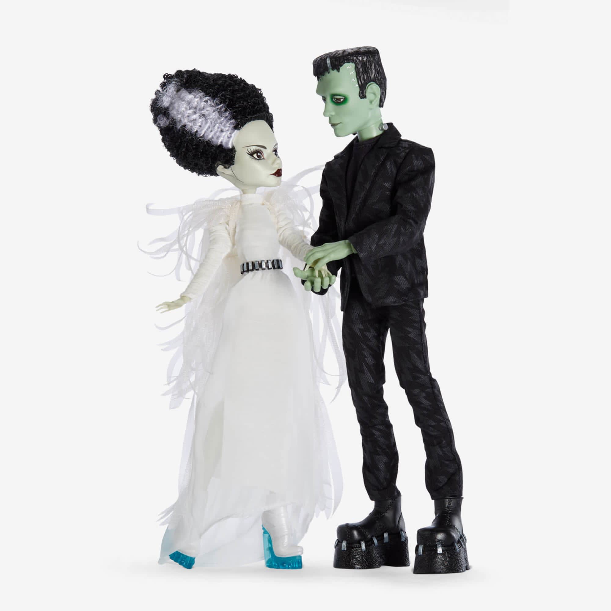 Frankenstein & Bride of Frankenstein Monster High Skullector Doll Set