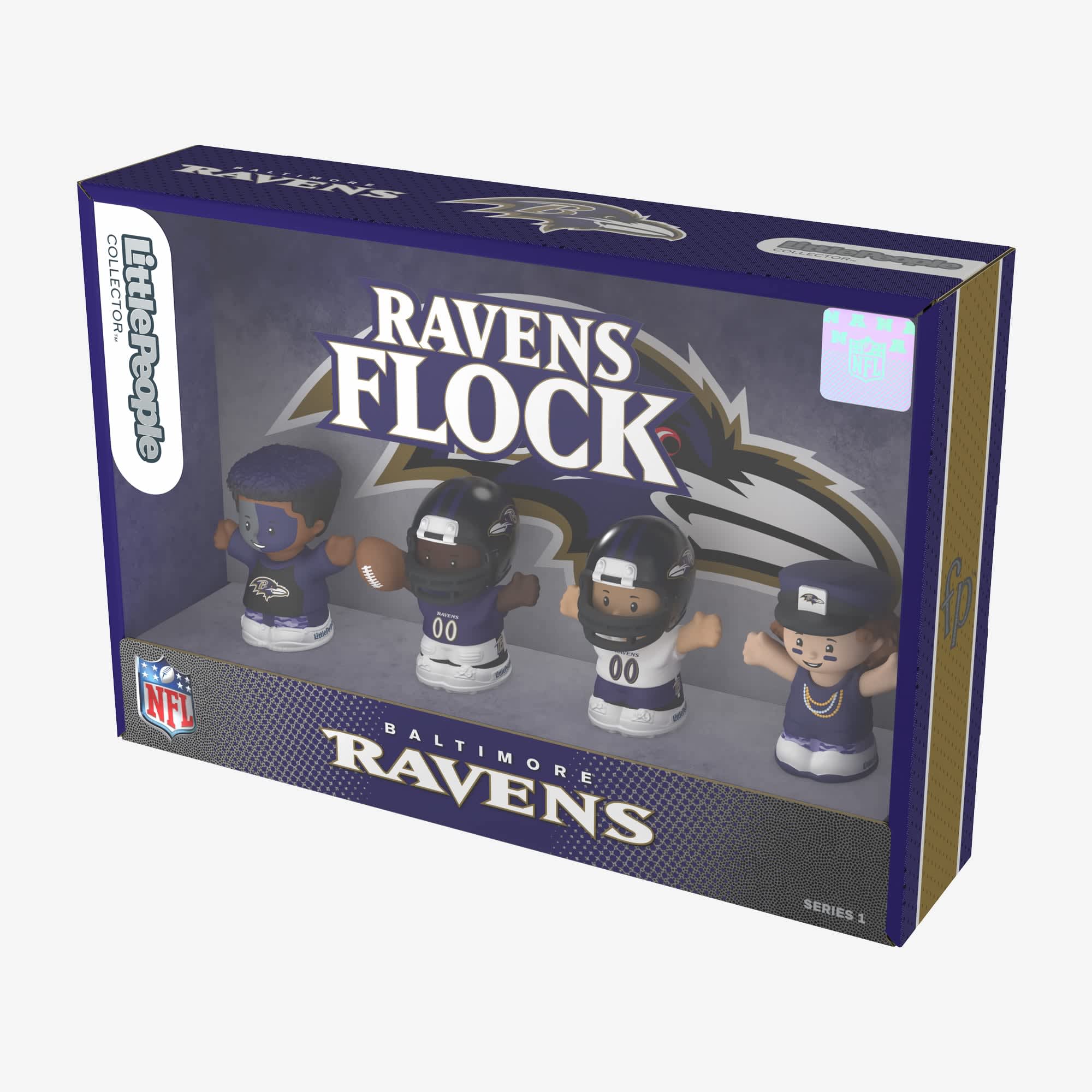 Little People Collector x NFL Baltimore Ravens Set