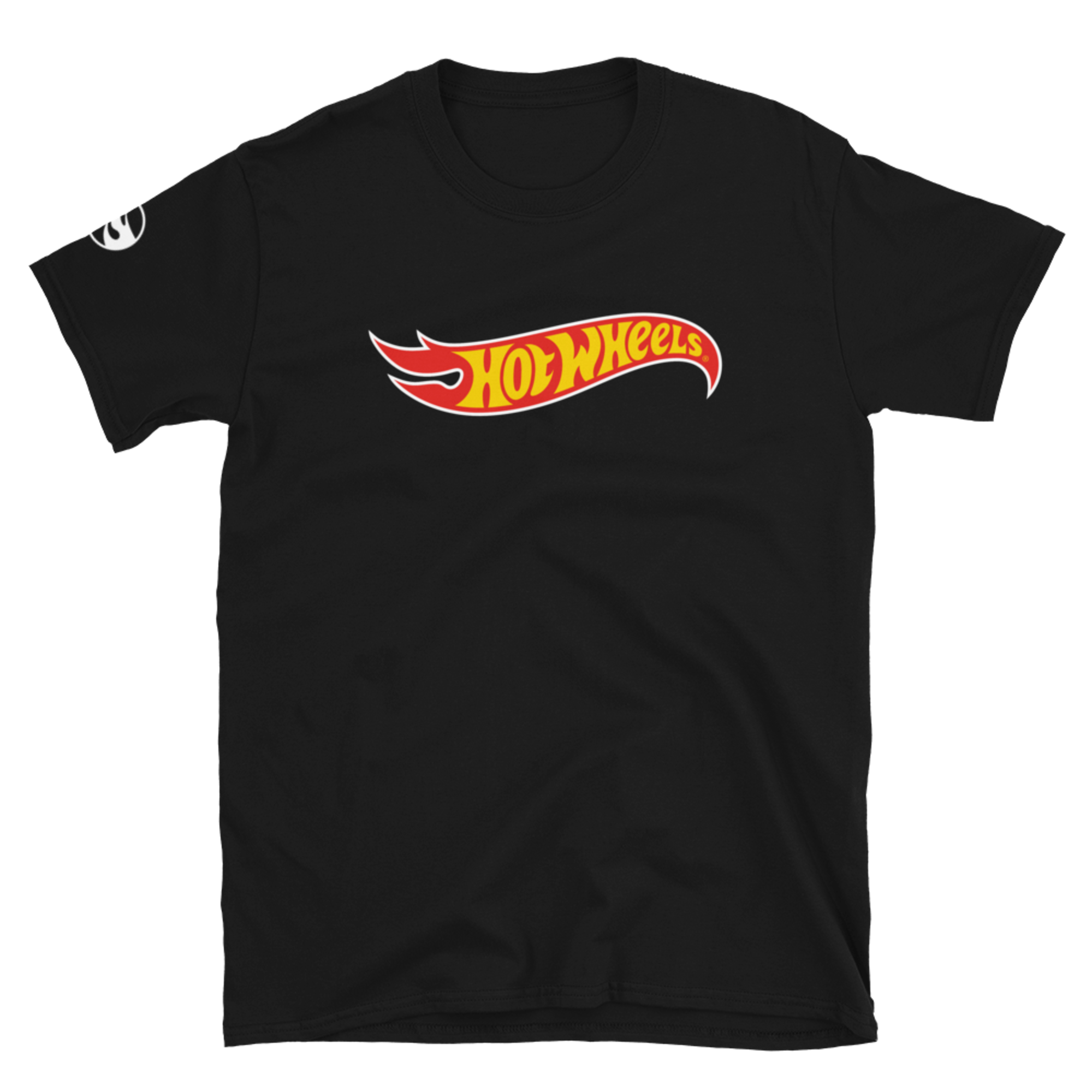Hot Wheels Core Logo Short-Sleeve Black Unisex T-Shirt