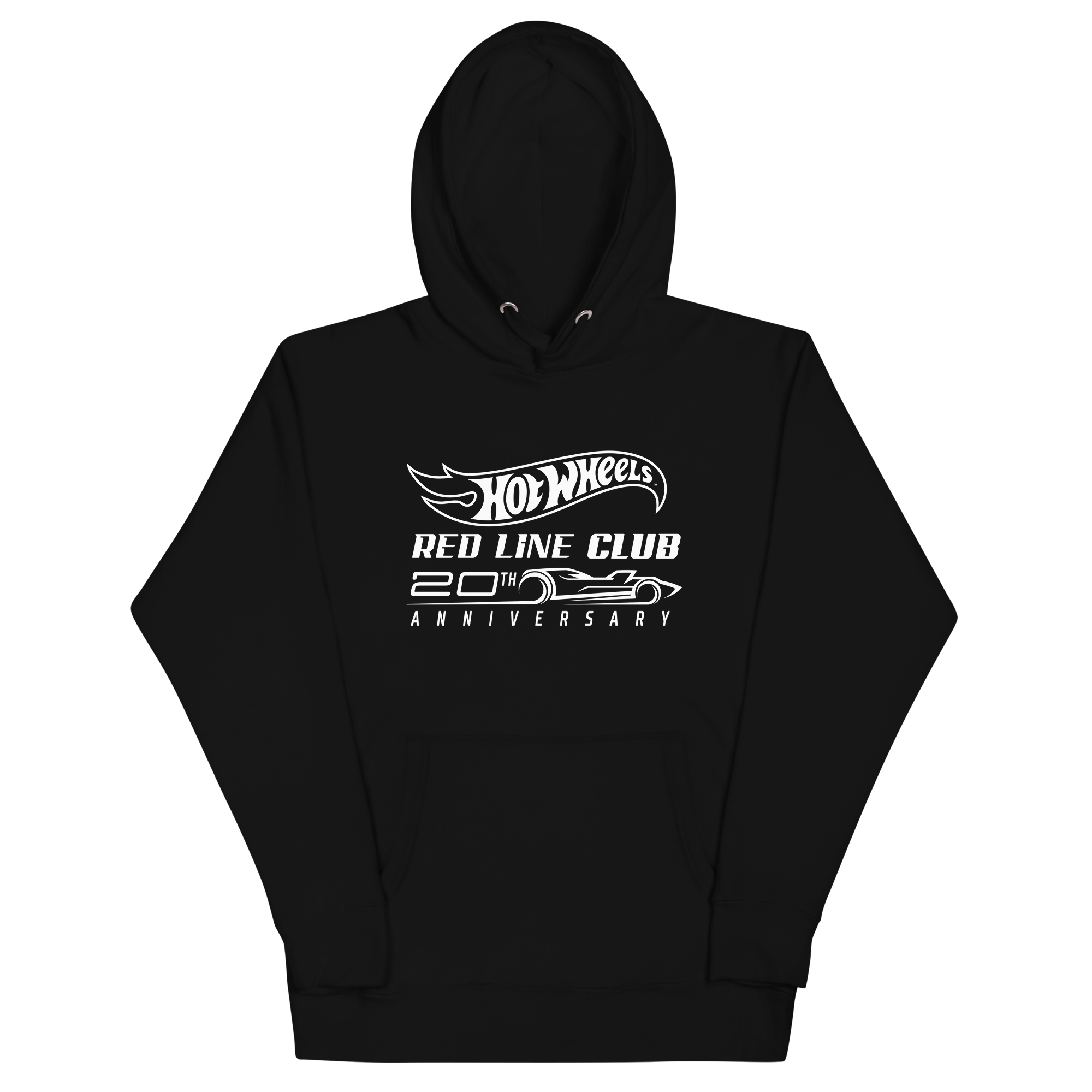 Hot Wheels® Red Line Club® 20th Anniversary Silhouette Logo Black Hoodie