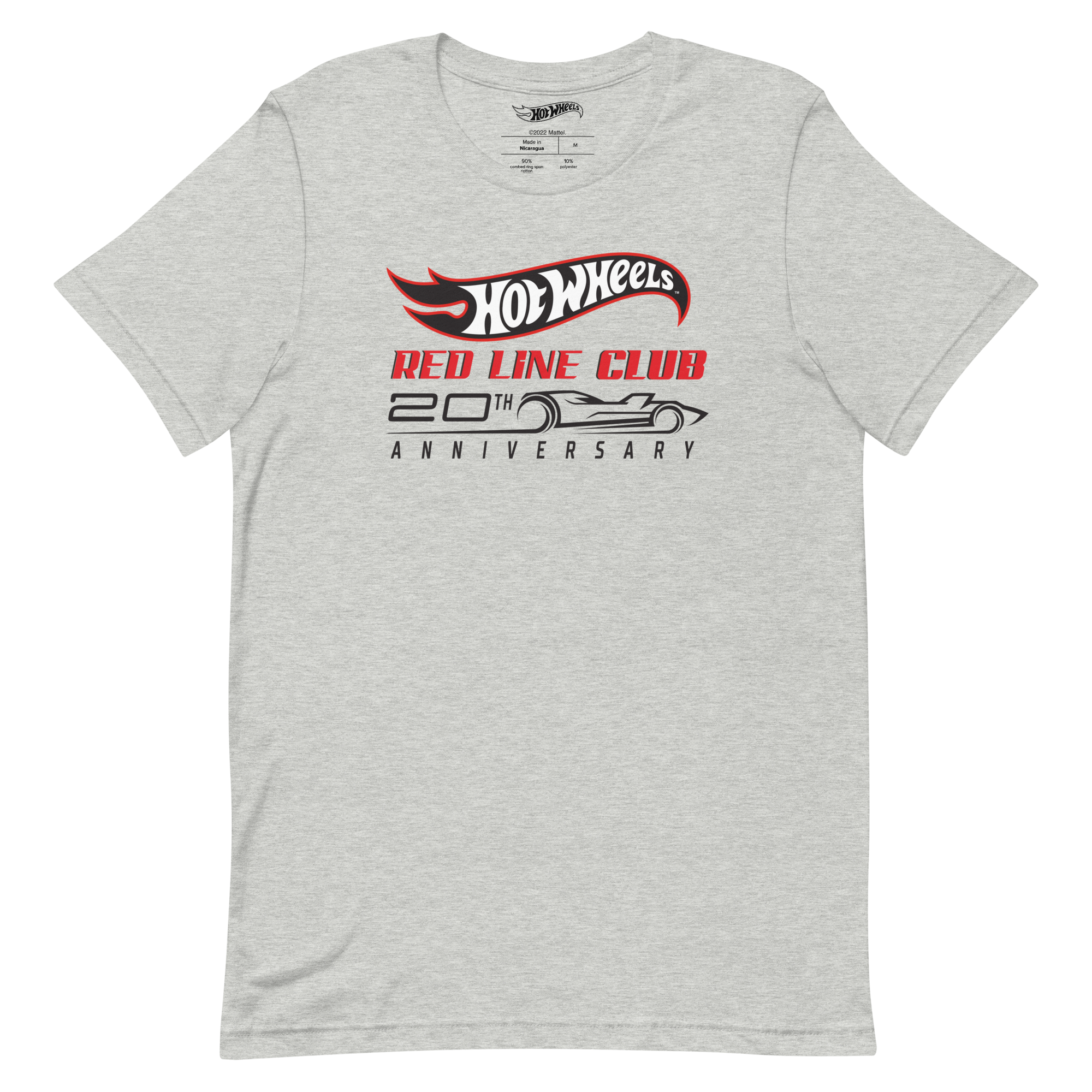 Hot Wheels® Red Line Club® 20th Anniversary Silhouette Logo – Heather Grey Shirt