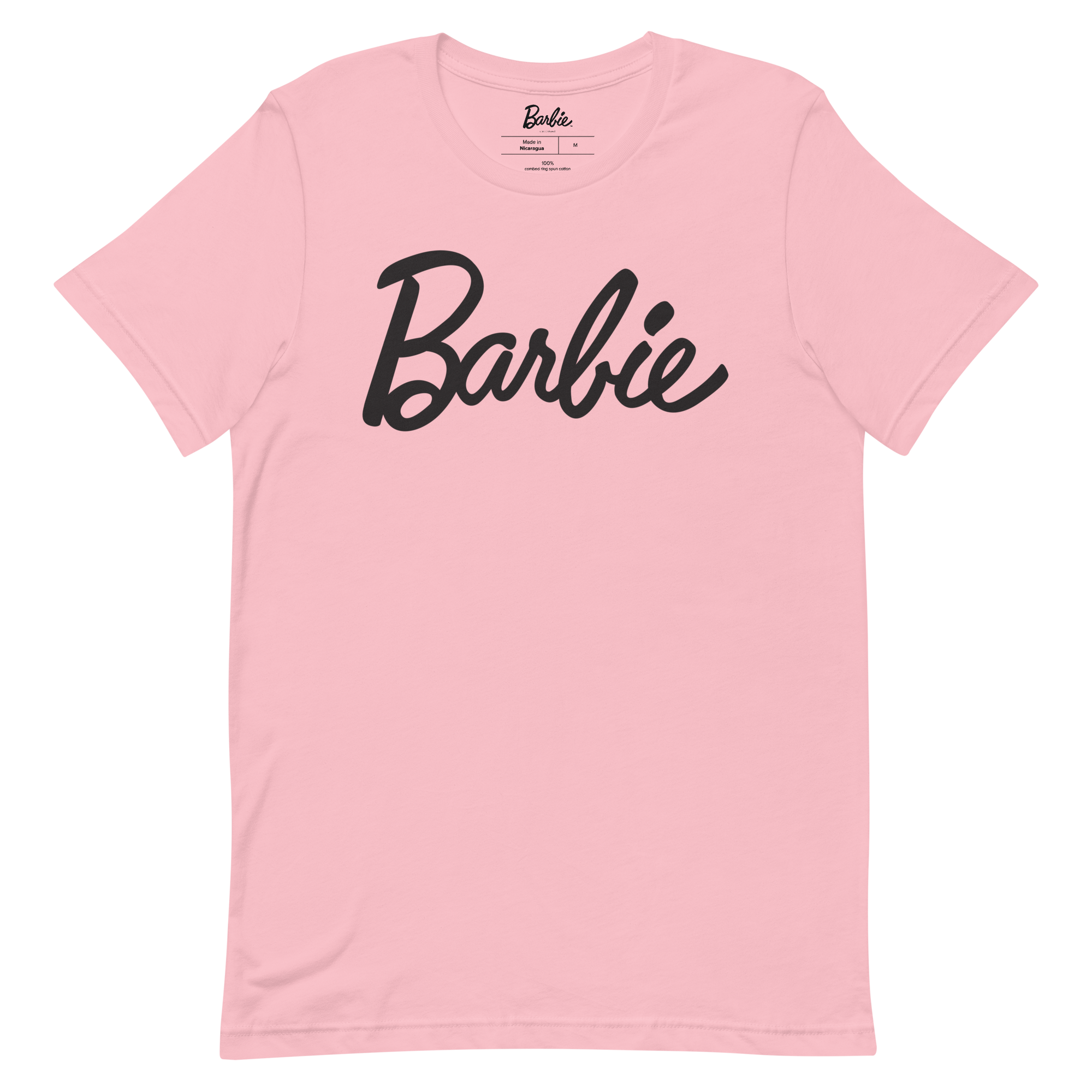 Barbie Script Logo Unisex Pink T-Shirt