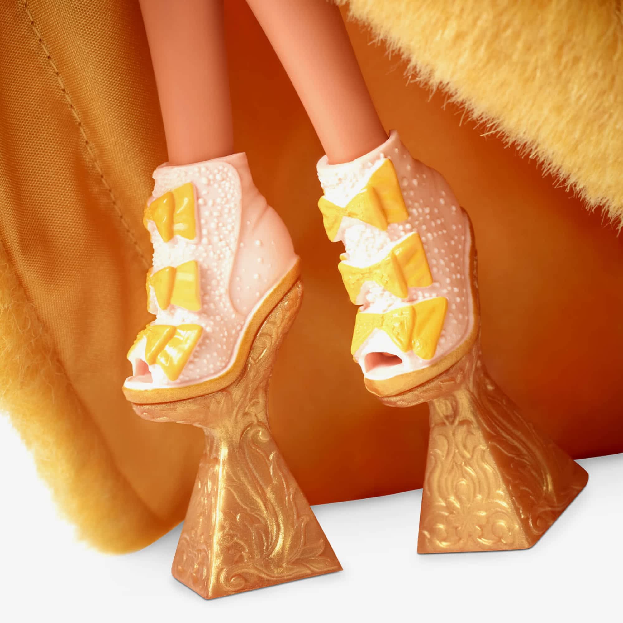 Guo Pei Barbie Doll Wearing Golden-Yellow Gown