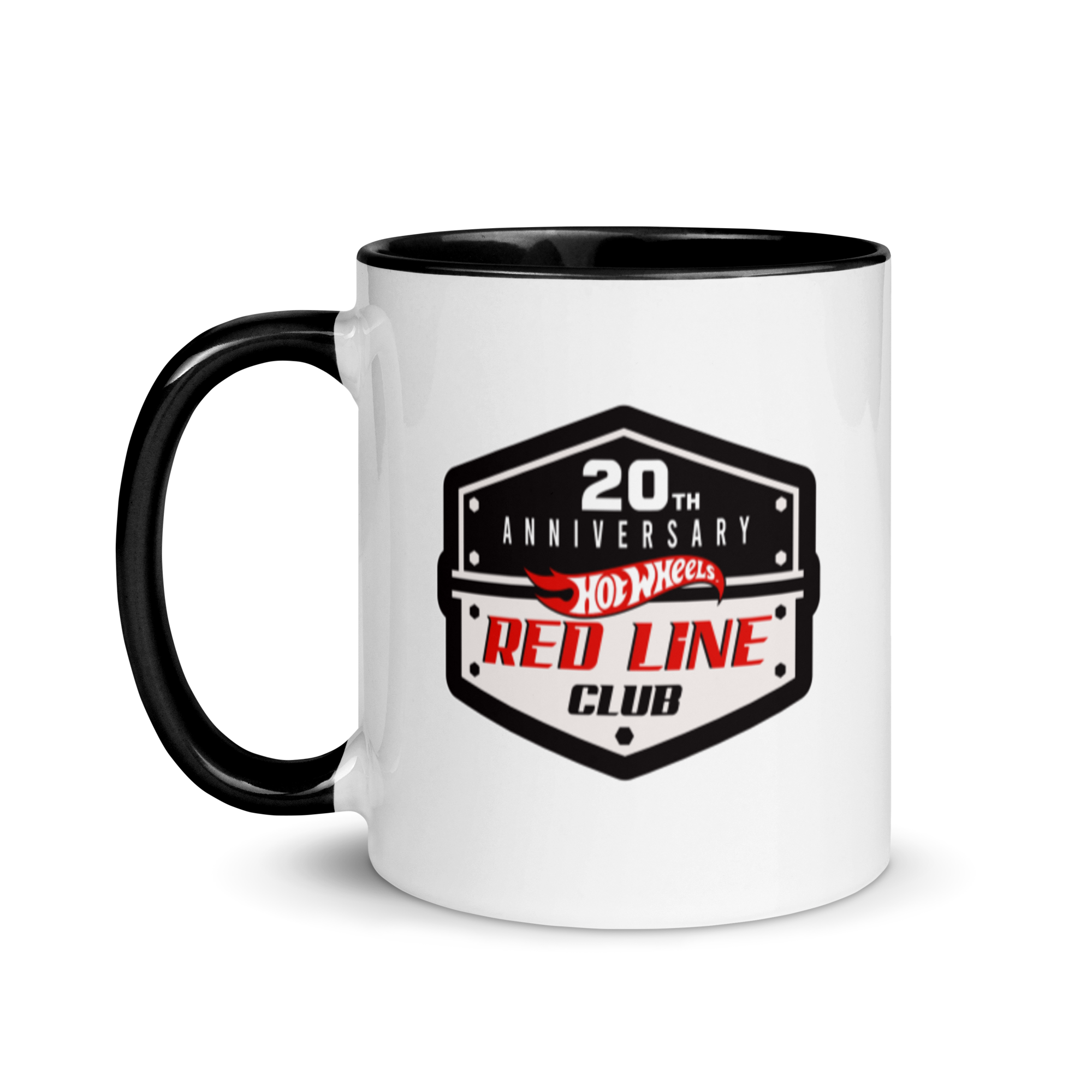 Hot Wheels® Red Line Club® 20th Anniversary Badge Logo Mug