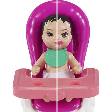 Barbie® Bebek Bakıcısı Bebeği ve Aksesuarları Oyun Setleri, Parti Temalı (Uzun Saçlı Bebek)