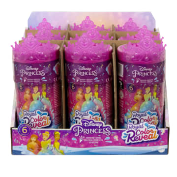 Disney Princess Color Reveal Bambole Con 6 Sorprese, Collezione Party - Image 5 of 5