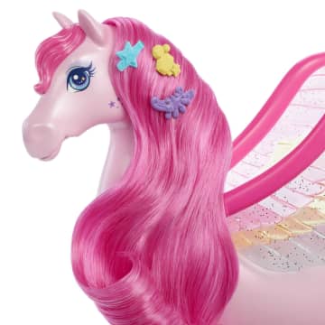 Roze Barbie Pegasus Met Een Puppy, Speelgoed Met Gevleugeld Paard, Barbie A Touch Of Magic - Imagen 7 de 7