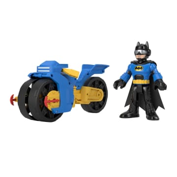 Imaginext Dc Super Friends Batcykl Xl I Batman Pojazd I Figurka 25 Cm - Image 5 of 6