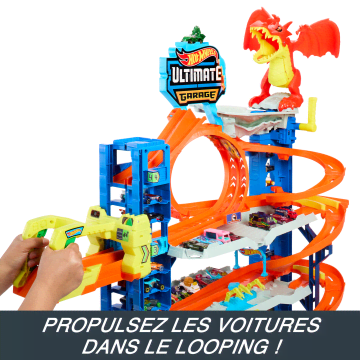 Hot Wheels City-Garage Ultime-Coffret Avec 2 Voitures Incluses