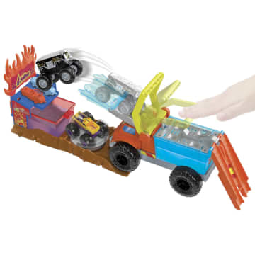 Conjunto De Juego 5 Alarm Rescue Color Shifters De Monster Trucks Arena Smashers De Hot Wheels - Imagen 4 de 6