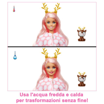 Barbie Cutie Reveal Magia D'Inverno Bambola Con Costume Da Cervo Di Peluche - Image 3 of 8