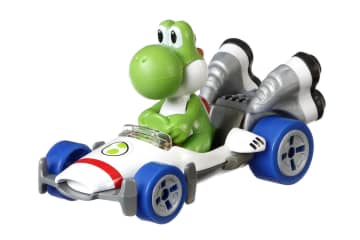 Hot Wheels Mario Kart Yoshi, Véhicule B-Dasher - Imagen 1 de 6