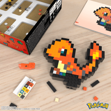 Mega Pokémon Pixel Charmander Figurka Do Zbudowania
