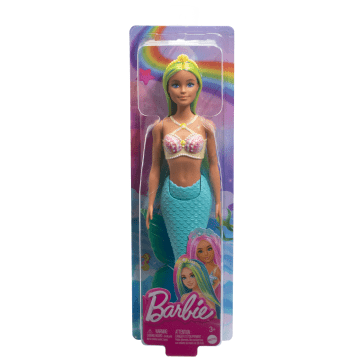 Barbie Sirena Con Capelli Blu E Gialli, Coda Turchese E Cerchietto