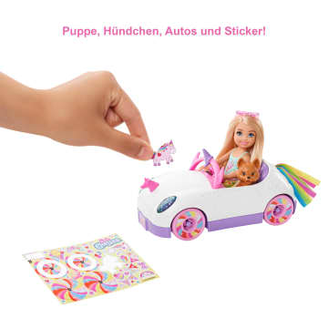Barbie Chelsea Einhorn-Auto Mit Stickern - Bild 3 von 6