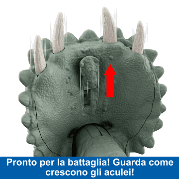 Jurassic World Predatori Giganti Triceratopo, Dinosauro Giocattolo Di Grandi Dimensioni - Image 4 of 6