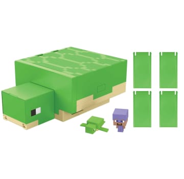 Minecraft Tortuga-guarida transformable Set de juego para minis