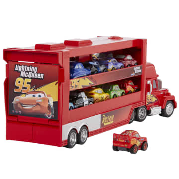 Disney Pixar Cars - Assortiment Transporteur Mini Racers Avec Mini-Véhicule - Petite Voiture - 4 Ans Et +