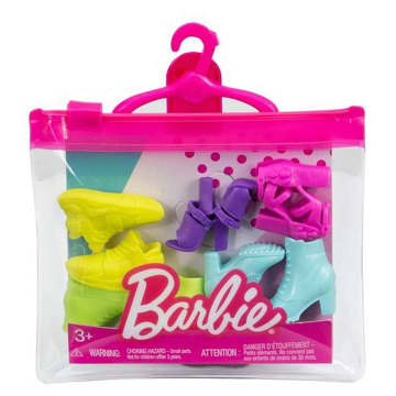 Barbie - Assortiment Chaussures Barbie - Accessoires Poupée Mannequin - 3 Ans Et +