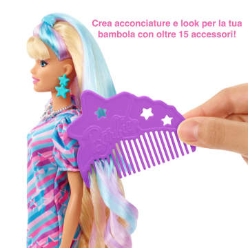 Barbie Super Chioma Bambola Con Abito A Stelle - Image 3 of 8