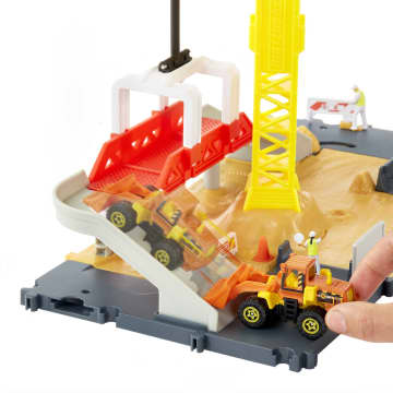 Matchbox Obra en construcción Pista para coches de juguete incluye 1 vehículo
