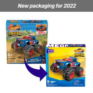 Mega Construx™ Hot Wheels® – Mighty Monster Trucks (Race Ace™ & Gunkster™) - Image 7 of 9