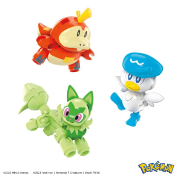 MEGA Pokémon Set da costruzione giocattolo con 4 action figure e 1 Poké Ball (79 pezzi) per bambini - Image 3 of 6