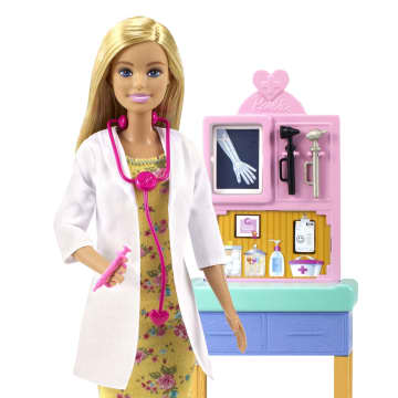 Barbie® ve Meslekleri Oyun Setleri, Sarı Saçlı Çocuk Doktoru