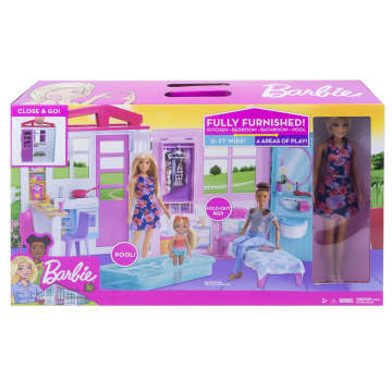 Barbie muñeca, casa, muebles y accesorios