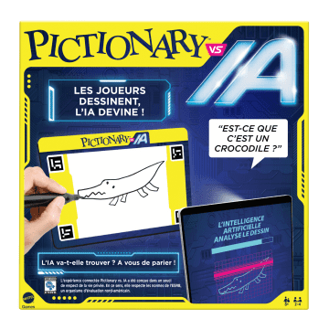 Mattel Games - Pictionary Vs IA - Jeu De Société Familles Intéractif - 8 Ans Et +