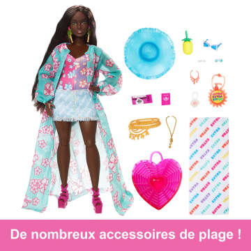 Barbie - Barbie Extra Cool -Poupée Barbie voyage en tenue de plage - Imagen 3 de 6