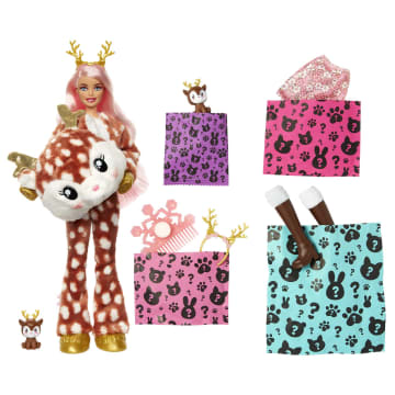 Barbie Cutie Reveal Magia D'Inverno Bambole Con Costume Da Animale Di Peluche - Image 7 of 15