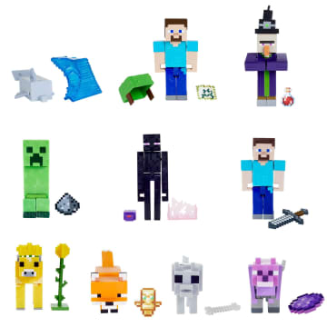 Minecraft Action Figures & Accessories Collection, 3.25-In Scale & Pixelated Design (Characters May Vary) - Image 1 of 8