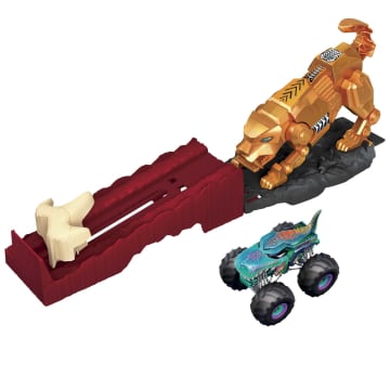 Hot Wheels Monster Trucks Säbelzahntiger Angriff Spielset - Image 1 of 6