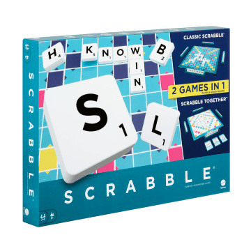 Scrabble® Board Game, Classic Family Word Game With Two Ways To Play For 2-4 Players