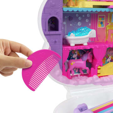 Polly Pocket Minispeelgoed, Salon van de Regenboogeenhoorn, speelset met 2 poppen en meer dan 20 accessoires - Bild 3 von 6