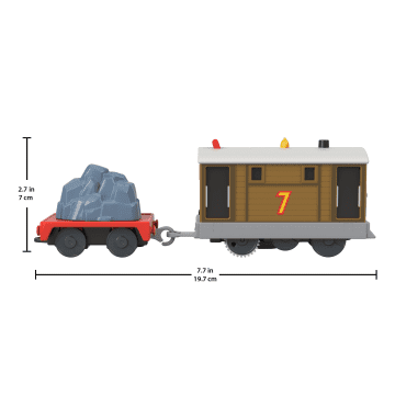 Il Trenino Thomas Toby, Locomotiva Motorizzata Con Vagone Merci Per Bambini In Età Prescolare