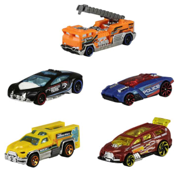 Hot Wheels 5-Car Pack Of 1:64 Scale Vehicles, Collectible Toy Cars
