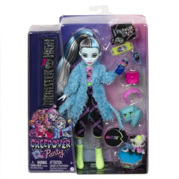 Monster High Pop En Accessoires Voor Slaapfeestje, Frankie Stein, Griezelfeestje - Imagen 6 de 6