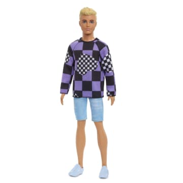 Barbie Fashionistas Puppe im karierten Pullover - Bild 1 von 6