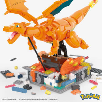 Mega-Pokémon-Dracaufeu En Mouvement, À Construire (1 663 Pcs) - Image 4 of 4