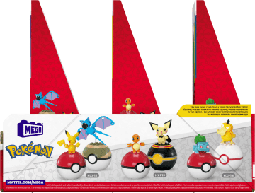 Mega Pokémon - Collection Coffret Poké Balls Avec 2 Pokémon - Jouet De Construction - 6 Ans Et +