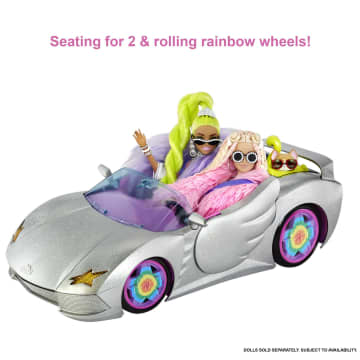 Barbie Extra Vehicle - Sparkly 2-Seater Toy Convertible - Image 3 of 6