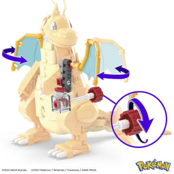 Mega Pokémon Μεγάλη Φιγούρα Dragonite Με Κίνηση Σετ Κατασκευών Για Παιδιά (388 Τμχ.) - Image 4 of 6