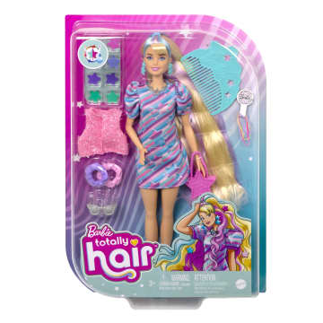 Barbie Super Chioma Bambola Con Abito A Stelle - Image 6 of 8