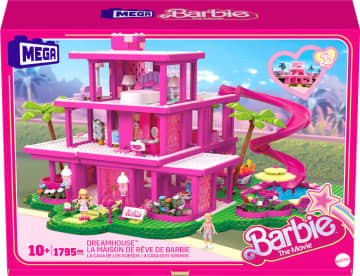 MEGA Barbie Dreamhouse Casa con bloques de construcción, mini muñecas y accesorios - Imagen 6 de 6