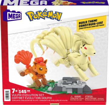 Mega Pokémon Vulpix Evolutieset (145 Onderdelen) Met 2 Beweegbare Actiefiguren, Speelgoed Voor Kinderen - Image 6 of 6