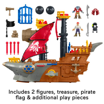 Imaginext Shark Bite Pirate Ship - Image 5 of 6