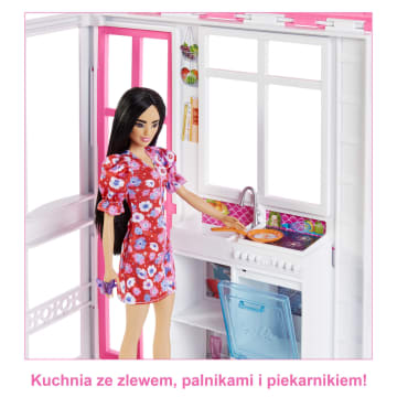 Barbie® Kompaktowy domek + Lalka
