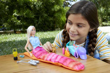 Набор игровой Barbie Малибу Кемпинг (кукла с питомцем и аксессуарами)